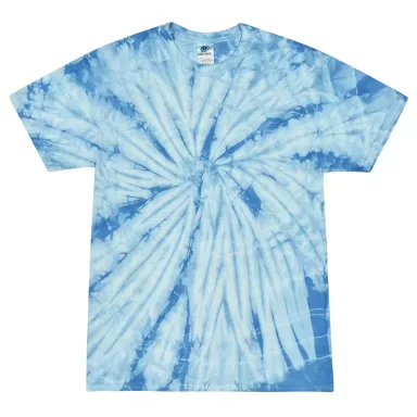 Tie-Dye CD101Y Youth 5.4 oz. 100% Cotton Spider T- SPIDER BABY BLUE front view