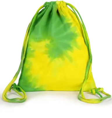Tie-Dye CD9500 Swirl d Sport Pack SPIRL YLLW/ LIME front view