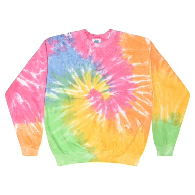 Tie-Dye H8100 Adult 8.5 oz., 80/20 crew neck fleec in Eternity front view