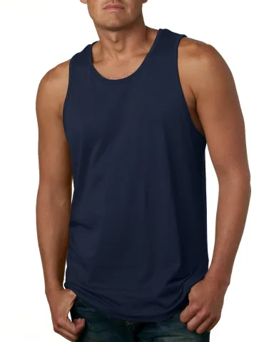 Next Level 3633 Men's Jersey Tank in Midnight navy front view