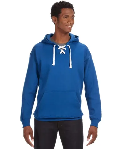 J. America - Sport Lace Hooded Sweatshirt - 8830 ROYAL front view