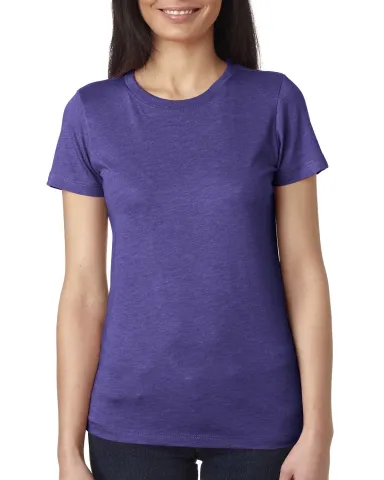 Next Level 6710 Tri-Blend Crew in Purple rush front view