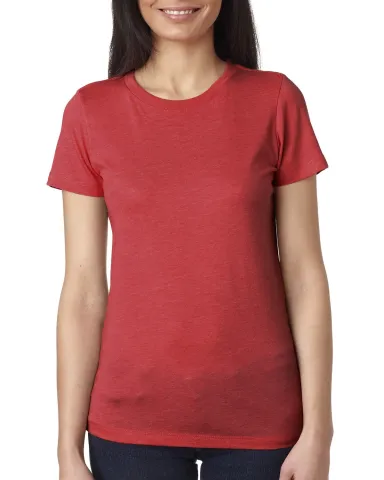 Next Level 6710 Tri-Blend Crew in Vintage red front view
