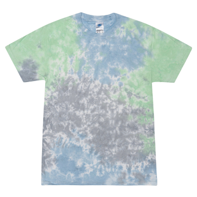 H1000 Tie-Dyes Adult Tie-Dyed Cotton Tee in Slushy front view