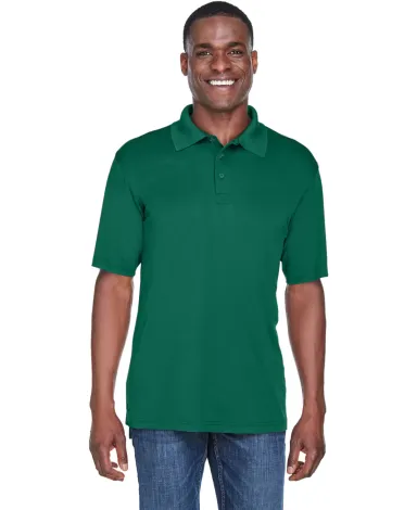 8425 UltraClub® Men's Cool & Dry Sport Performanc FOREST GREEN front view