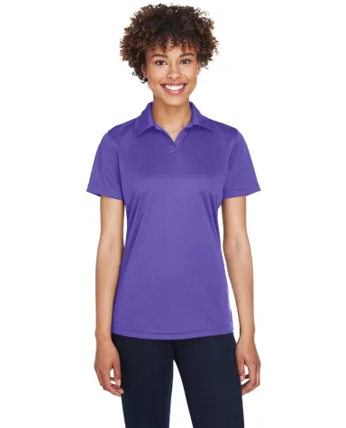 8425L UltraClub® Ladies' Cool & Dry Sport Perform PURPLE front view