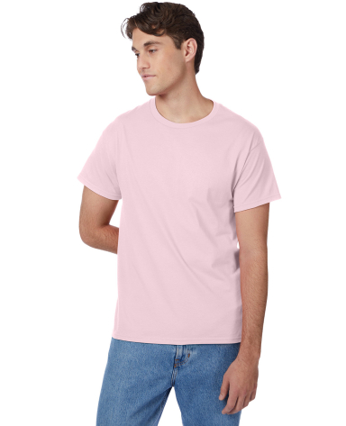 5250 Hanes Authentic Tagless T-shirt in Pale pink front view