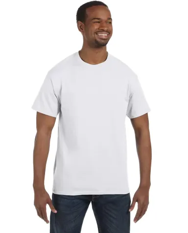 5250 Hanes Authentic Tagless T-shirt in White front view