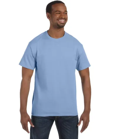 5250 Hanes Authentic Tagless T-shirt in Light blue front view