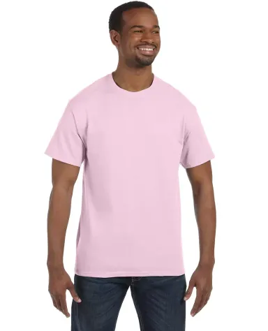 5250 Hanes Authentic Tagless T-shirt in Pale pink front view