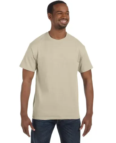5250 Hanes Authentic Tagless T-shirt in Sand front view