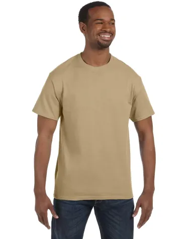 5250 Hanes Authentic Tagless T-shirt in Pebble front view