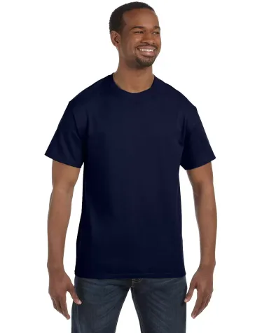 5250 Hanes Authentic Tagless T-shirt in Navy front view