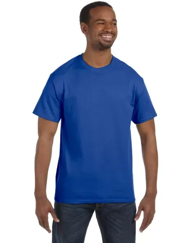 5250 Hanes Authentic Tagless T-shirt in Deep royal front view