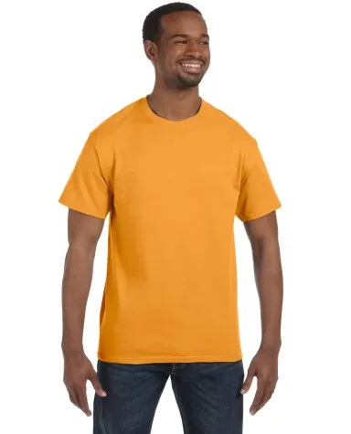 5250 Hanes Authentic Tagless T-shirt in Gold front view