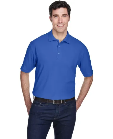 8540 UltraClub® Men's Whisper Pique Blend Polo   ROYAL front view