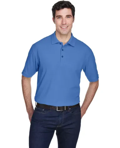 8540 UltraClub® Men's Whisper Pique Blend Polo   FRENCH BLUE front view