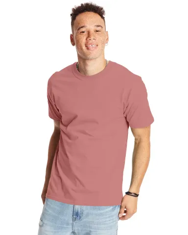 5180 Hanes® Beefy®-T in Mauve front view