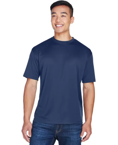 8400 UltraClub® Men's Cool & Dry Sport Mesh Perfo NAVY front view