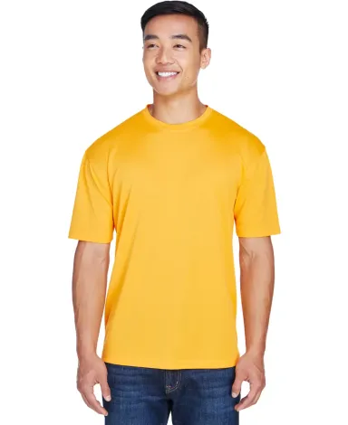 8400 UltraClub® Men's Cool & Dry Sport Mesh Perfo GOLD front view