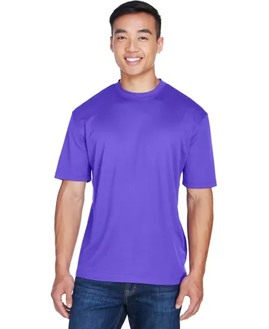 8400 UltraClub® Men's Cool & Dry Sport Mesh Perfo PURPLE front view