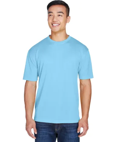 8400 UltraClub® Men's Cool & Dry Sport Mesh Perfo COLUMBIA BLUE front view