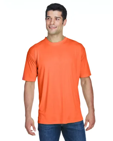 8420 UltraClub Men's Cool & Dry Sport Performance  BRIGHT ORANGE front view
