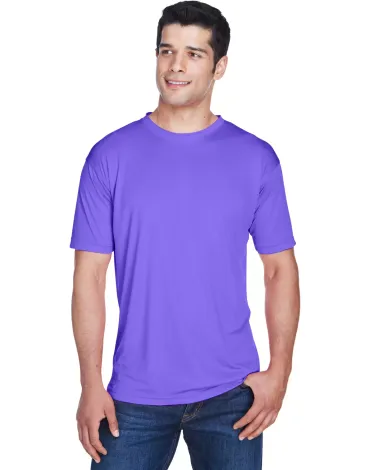 8420 UltraClub Men's Cool & Dry Sport Performance  PURPLE front view