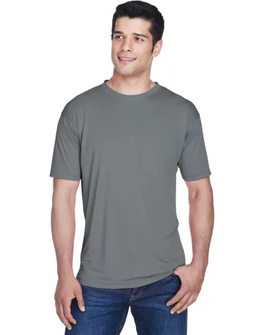 8420 UltraClub Men's Cool & Dry Sport Performance  CHARCOAL front view