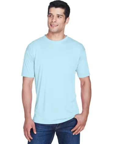 8420 UltraClub Men's Cool & Dry Sport Performance  ICE BLUE front view