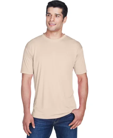 8420 UltraClub Men's Cool & Dry Sport Performance  SAND front view
