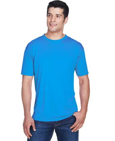 8420 UltraClub Men's Cool & Dry Sport Performance  PACIFIC BLUE front view