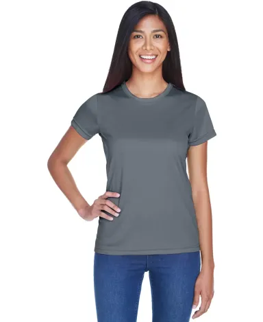 8420L UltraClub Ladies' Cool & Dry Sport Performan CHARCOAL front view