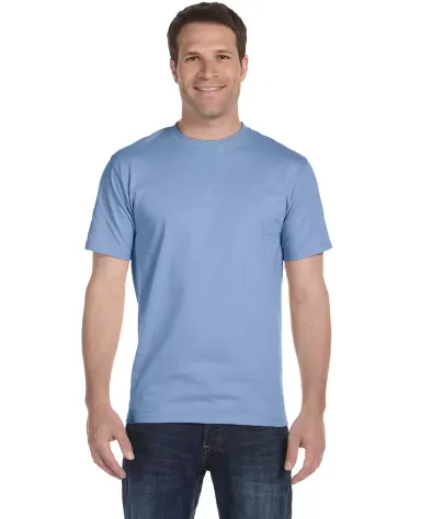 5280 Hanes Heavyweight T-shirt in Light blue front view