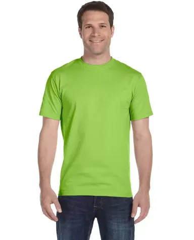 5280 Hanes Heavyweight T-shirt in Lime front view