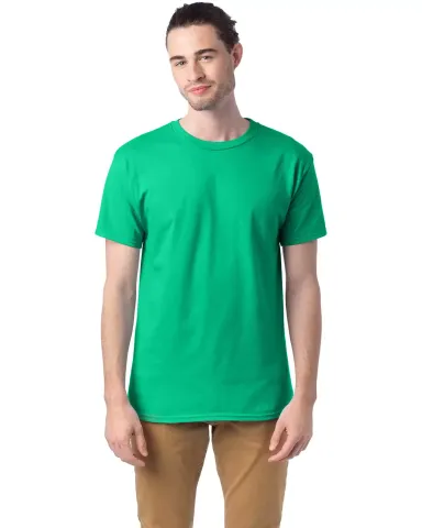 5280 Hanes Heavyweight T-shirt in Kelly green front view