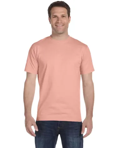 5280 Hanes Heavyweight T-shirt in Candy orange front view