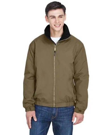 8921 Men's UltraClub® Adventure All-Weather Jacke KHAKI BROWN/ BLK front view