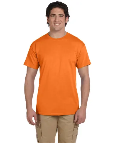 3930R Fruit of the Loom - Heavy Cotton T-Shirt SAFETY ORANGE front view