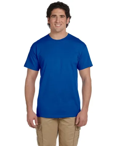 3931 Fruit of the Loom Adult Heavy Cotton HDTM T-S in Royal front view