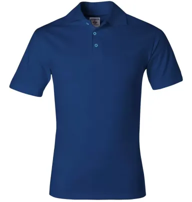 J100 Jerzees Adult Cotton Jersey Polo ROYAL front view