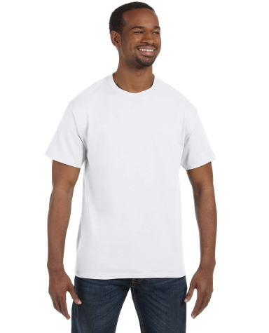 29 Jerzees Adult Heavyweight 50/50 Blend T-Shirt in White front view