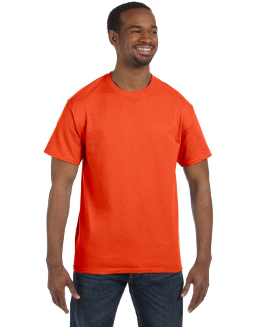 29 Jerzees Adult Heavyweight 50/50 Blend T-Shirt in Burnt orange front view