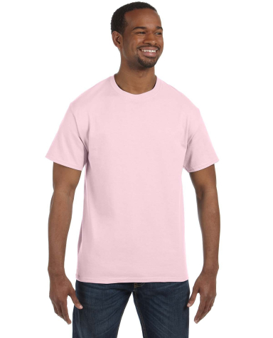 29 Jerzees Adult Heavyweight 50/50 Blend T-Shirt in Classic pink front view