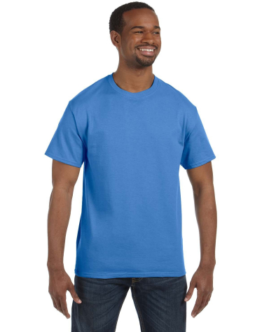 29 Jerzees Adult Heavyweight 50/50 Blend T-Shirt in Columbia blue front view