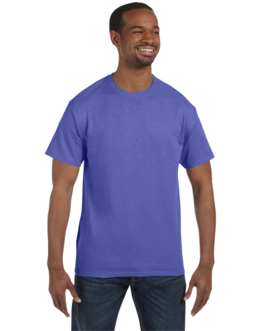 29 Jerzees Adult Heavyweight 50/50 Blend T-Shirt in Violet front view