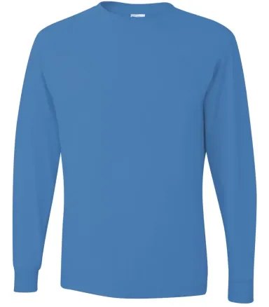 29LS Jerzees Adult Long-Sleeve Heavyweight 50/50 B COLUMBIA BLUE front view