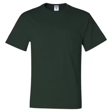 29MP Jerzees Adult Heavyweight 50/50 Blend T-Shirt FOREST GREEN front view