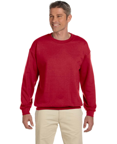 4662 Jerzees Adult Super Sweats® Crewneck Sweatsh in True red front view