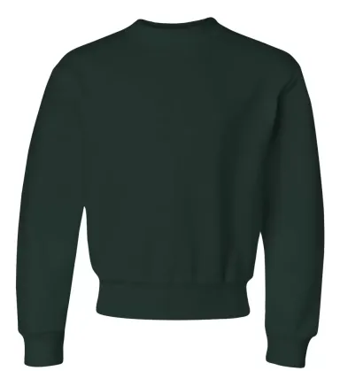 562B Jerzees Youth NuBlend® Crewneck 50/50 Sweats FOREST GREEN front view